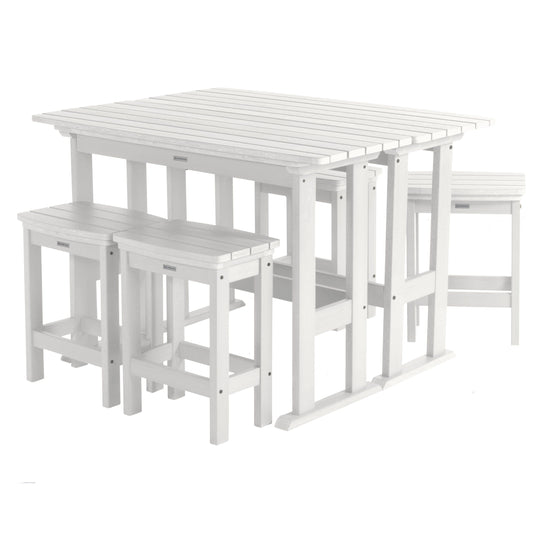 Lehigh 6pc Counter Height Balcony Set Dining Highwood USA White 