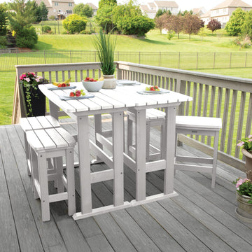 Lehigh 6pc Counter Height Balcony Set Dining Highwood USA 