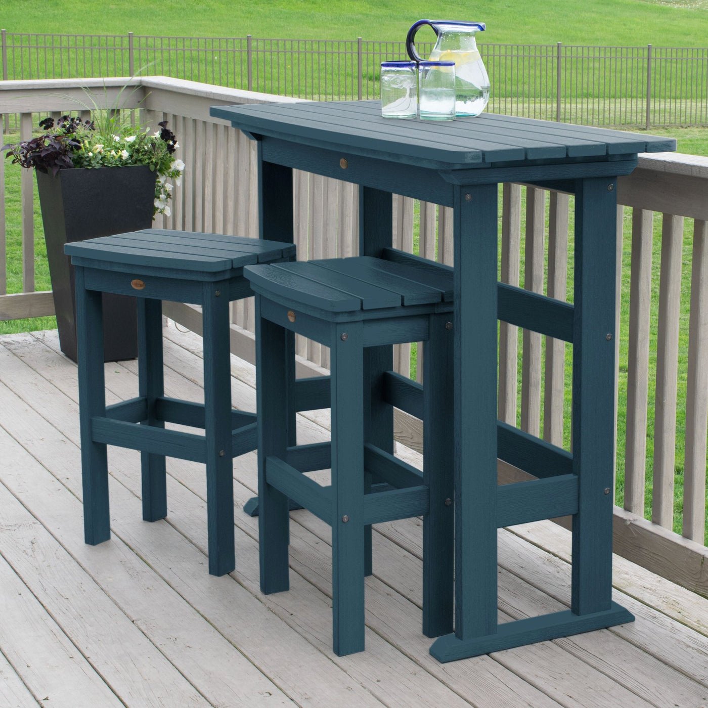 Lehigh 3pc Bar Height Balcony Set Dining Highwood USA 