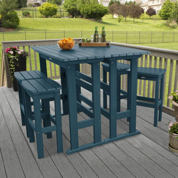 Lehigh 6pc Bar Height Balcony Set Dining Highwood USA 