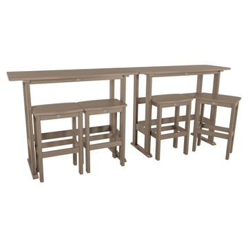 Lehigh 6pc Bar Height Balcony Set Dining Highwood USA 