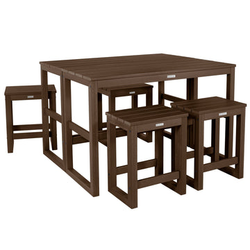 Monroe Modern Counter Height Balcony 6 Piece Set Dining Highwood USA 
