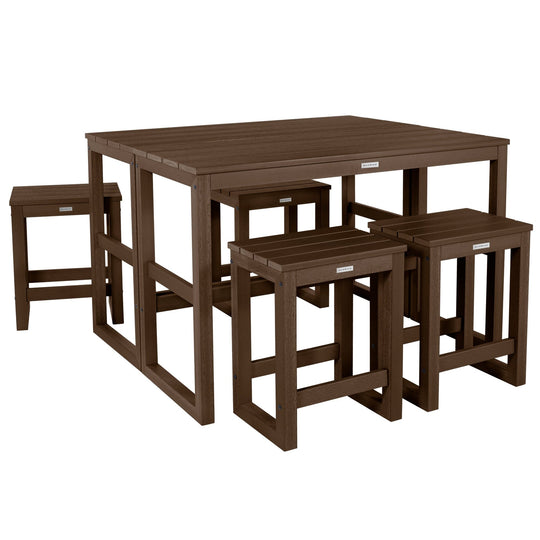 Monroe Modern Counter Height Balcony 6 Piece Set Dining Highwood USA 