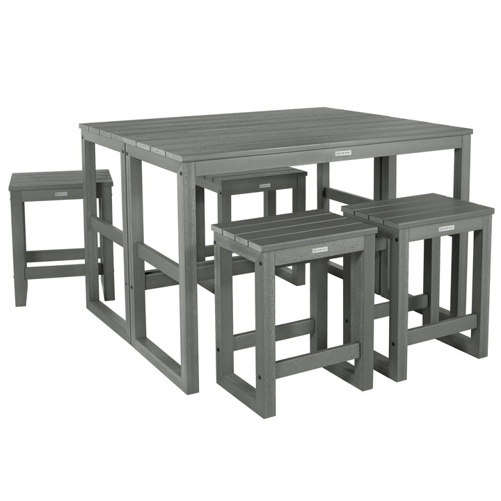 Monroe Modern Counter Height Balcony 6 Piece Set Dining Highwood USA 