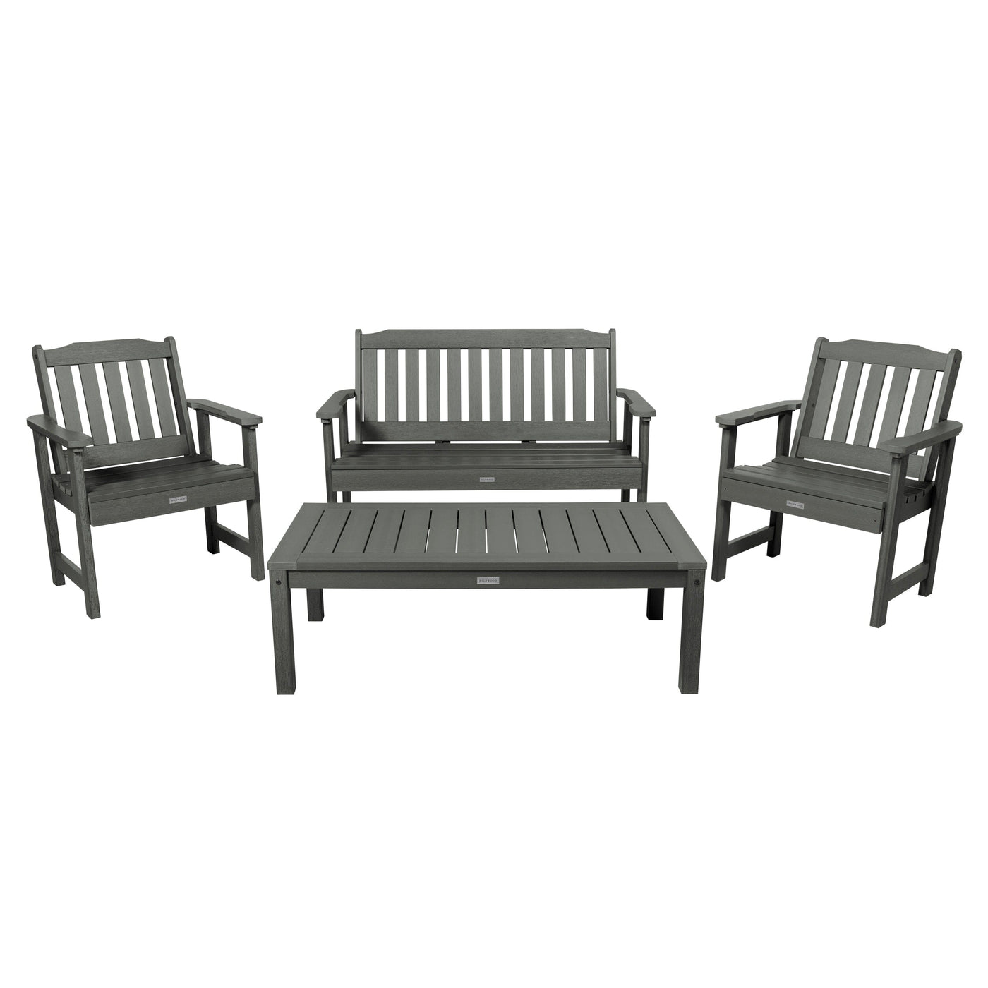 Lehigh Garden Conversation Set Kitted Sets Highwood USA Coastal Teak 