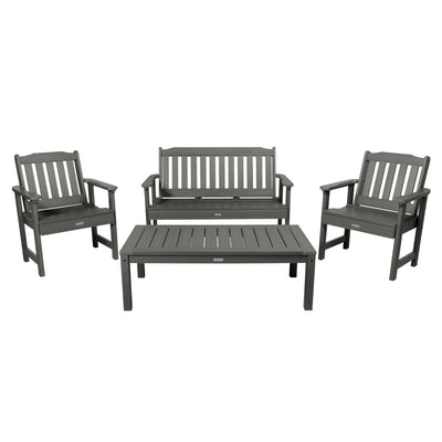 Lehigh Garden Conversation Set Kitted Sets Highwood USA Coastal Teak 