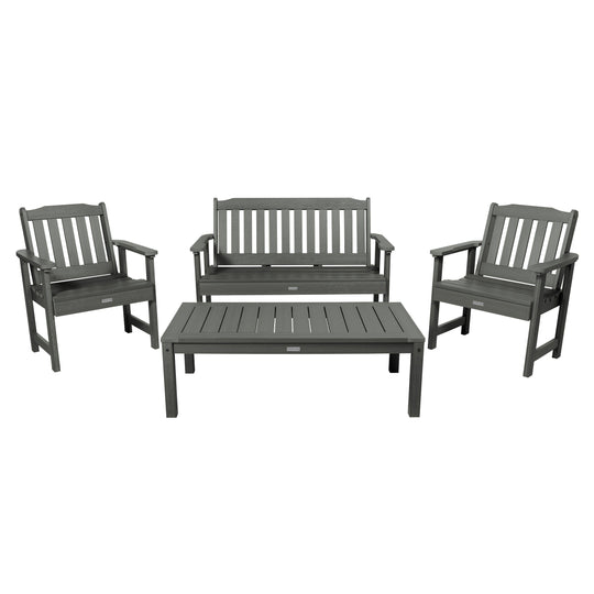 Lehigh Garden Conversation Set Kitted Sets Highwood USA Coastal Teak 
