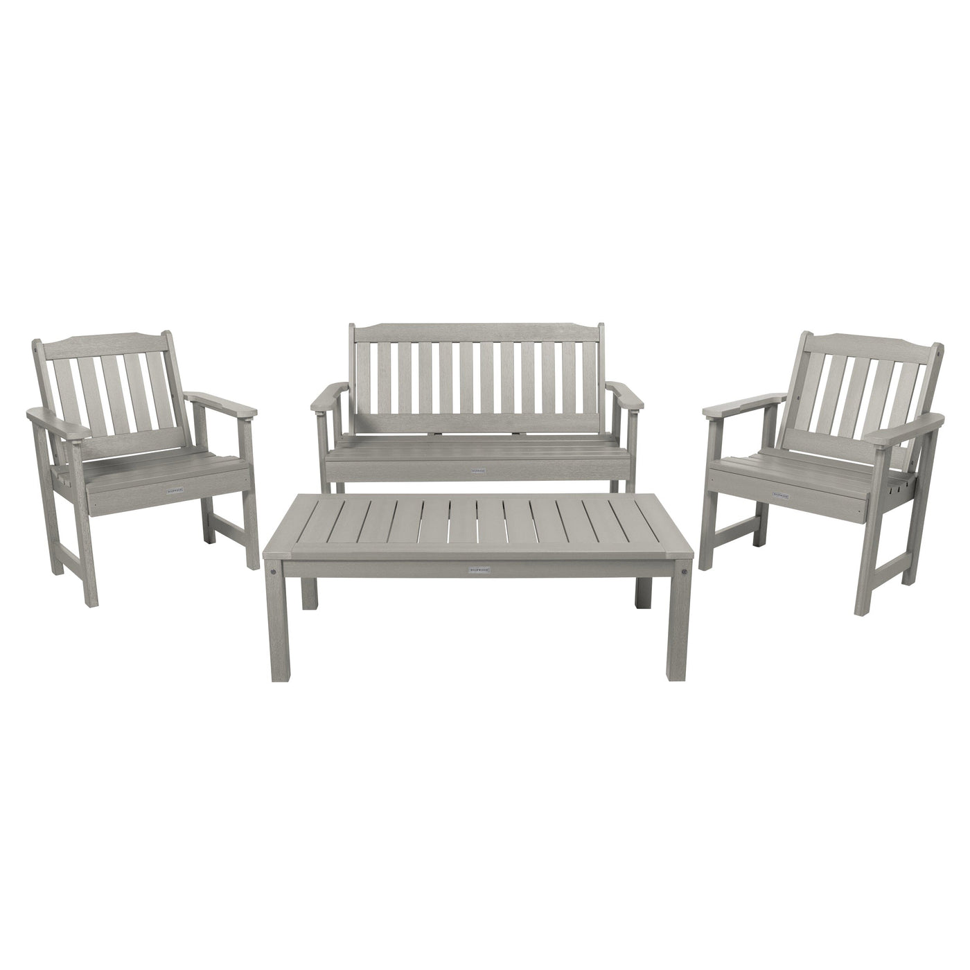 Lehigh Garden Conversation Set Kitted Sets Highwood USA Harbor Gray 
