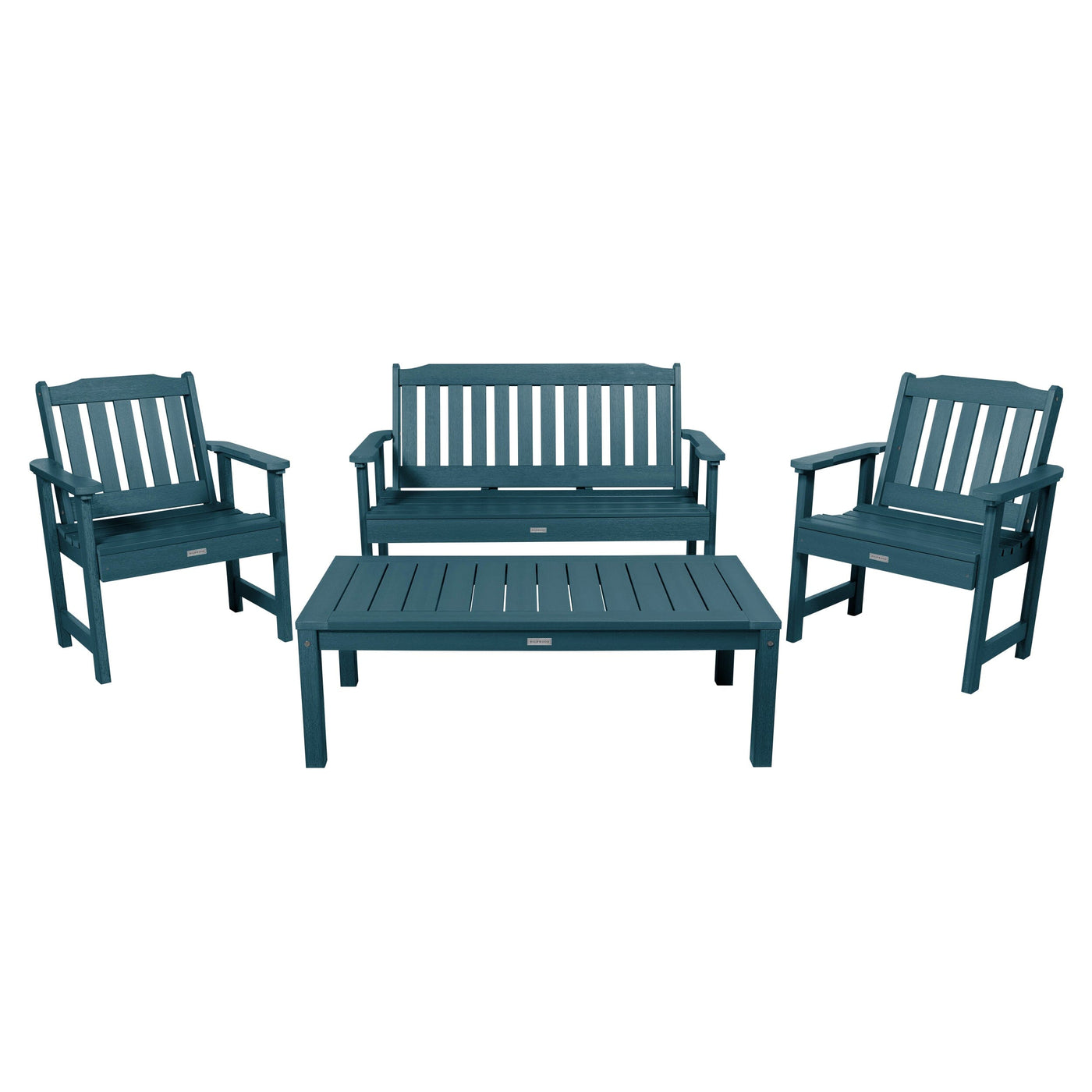 Lehigh Garden Conversation Set Kitted Sets Highwood USA Nantucket Blue 