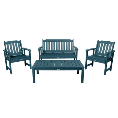 Lehigh Garden Conversation Set Kitted Sets Highwood USA Nantucket Blue 