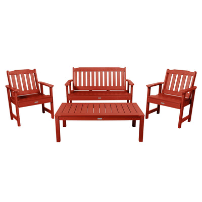 Lehigh Garden Conversation Set Kitted Sets Highwood USA Rustic Red 