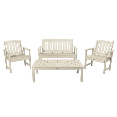 Lehigh Garden Conversation Set Kitted Sets Highwood USA Whitewash 