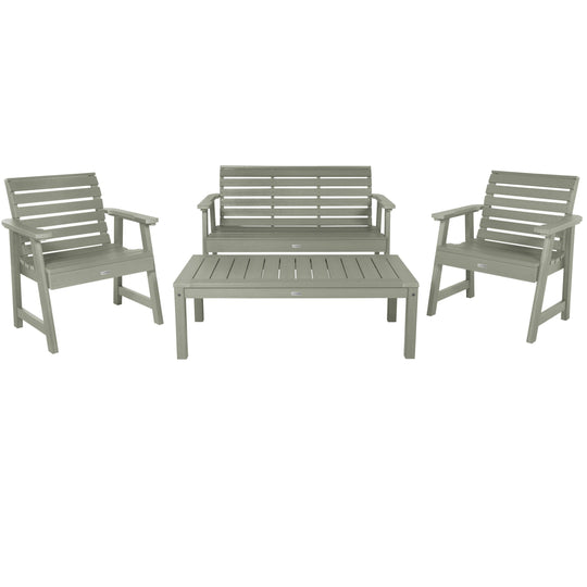 Weatherly Garden Conversation Set Kitted Sets Highwood USA Eucalyptus 
