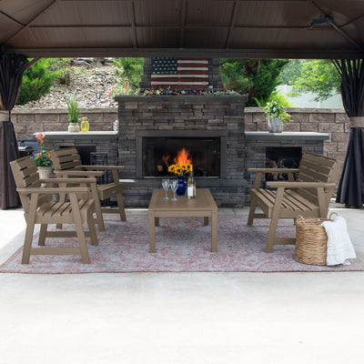 Weatherly Garden Conversation Set Kitted Sets Highwood USA 