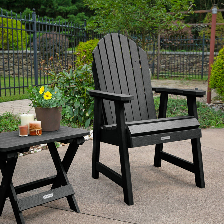 2 Hamilton Deck Chairs with Folding Side Table Kitted Sets Highwood USA 