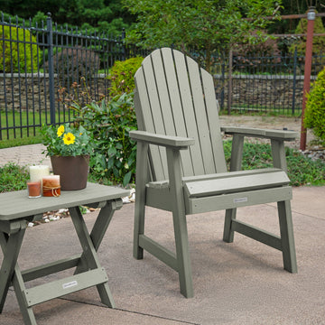 2 Hamilton Deck Chairs with Folding Side Table Kitted Sets Highwood USA 