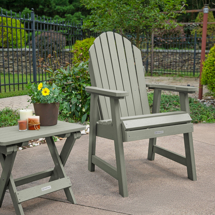 2 Hamilton Deck Chairs with Folding Side Table Kitted Sets Highwood USA 