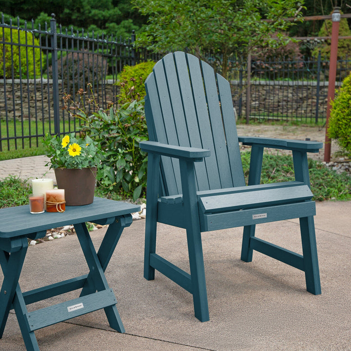 2 Hamilton Deck Chairs with Folding Side Table Kitted Sets Highwood USA 