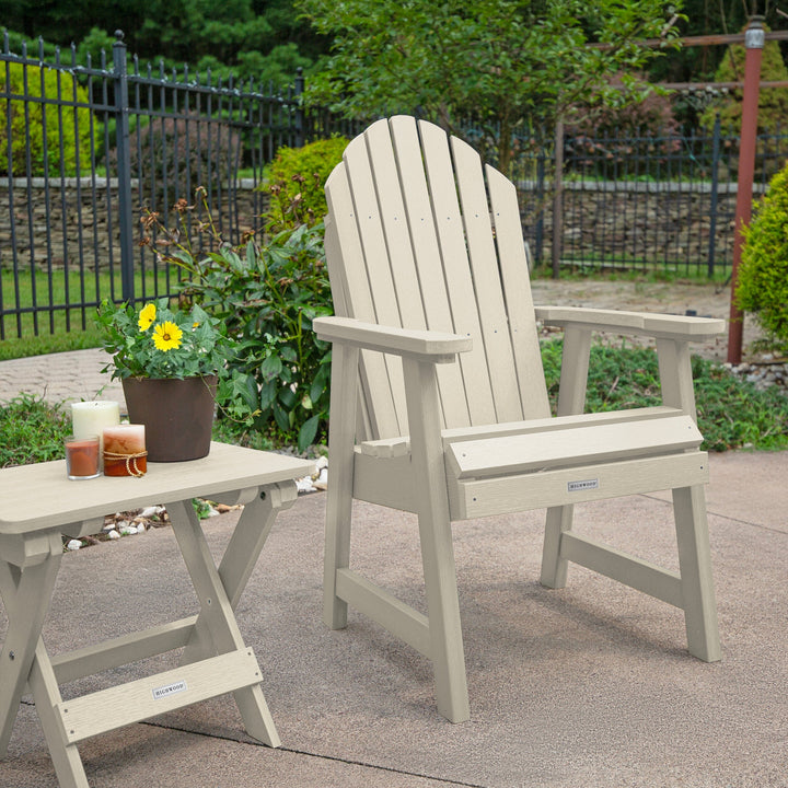 2 Hamilton Deck Chairs with Folding Side Table Kitted Sets Highwood USA 
