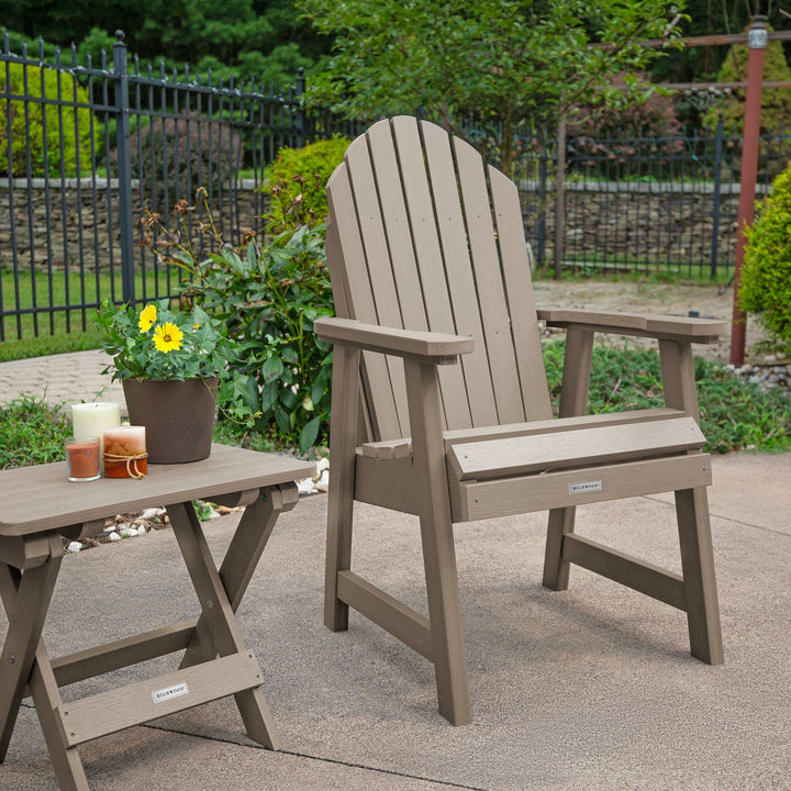 2 Hamilton Deck Chairs with Folding Side Table Kitted Sets Highwood USA 