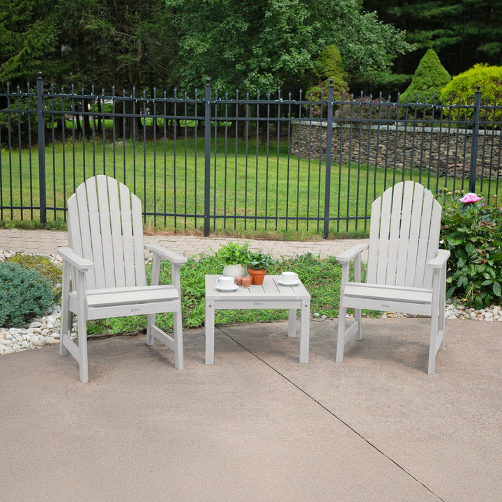 2 Hamilton Deck Chairs with Adirondack Side Table Kitted Sets Highwood USA 