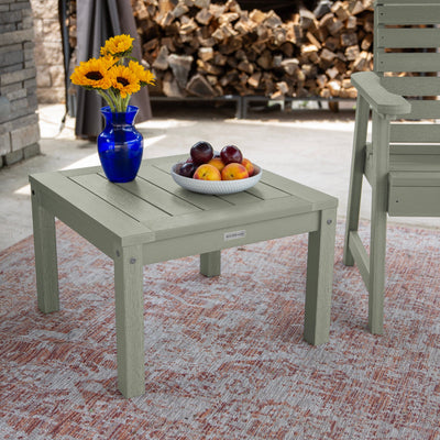 2 Weatherly Garden Chairs with Square Side Table Kitted Sets Highwood USA 