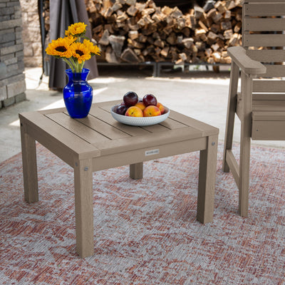 2 Weatherly Garden Chairs with Square Side Table Kitted Sets Highwood USA 