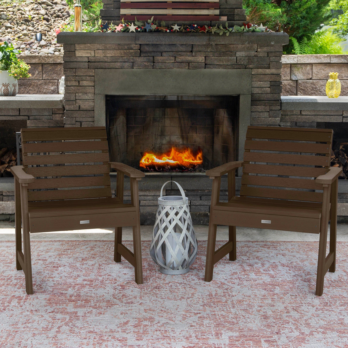 Set of 2 Weatherly Garden Chairs Kitted Sets Highwood USA 