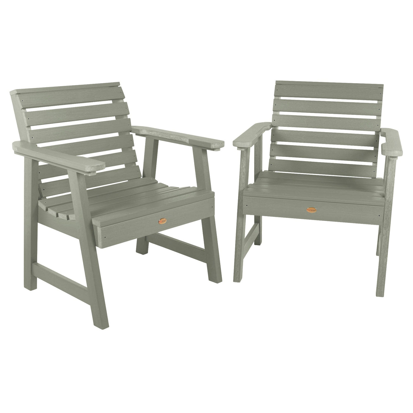 Set of 2 Weatherly Garden Chairs Kitted Sets Highwood USA Eucalyptus 