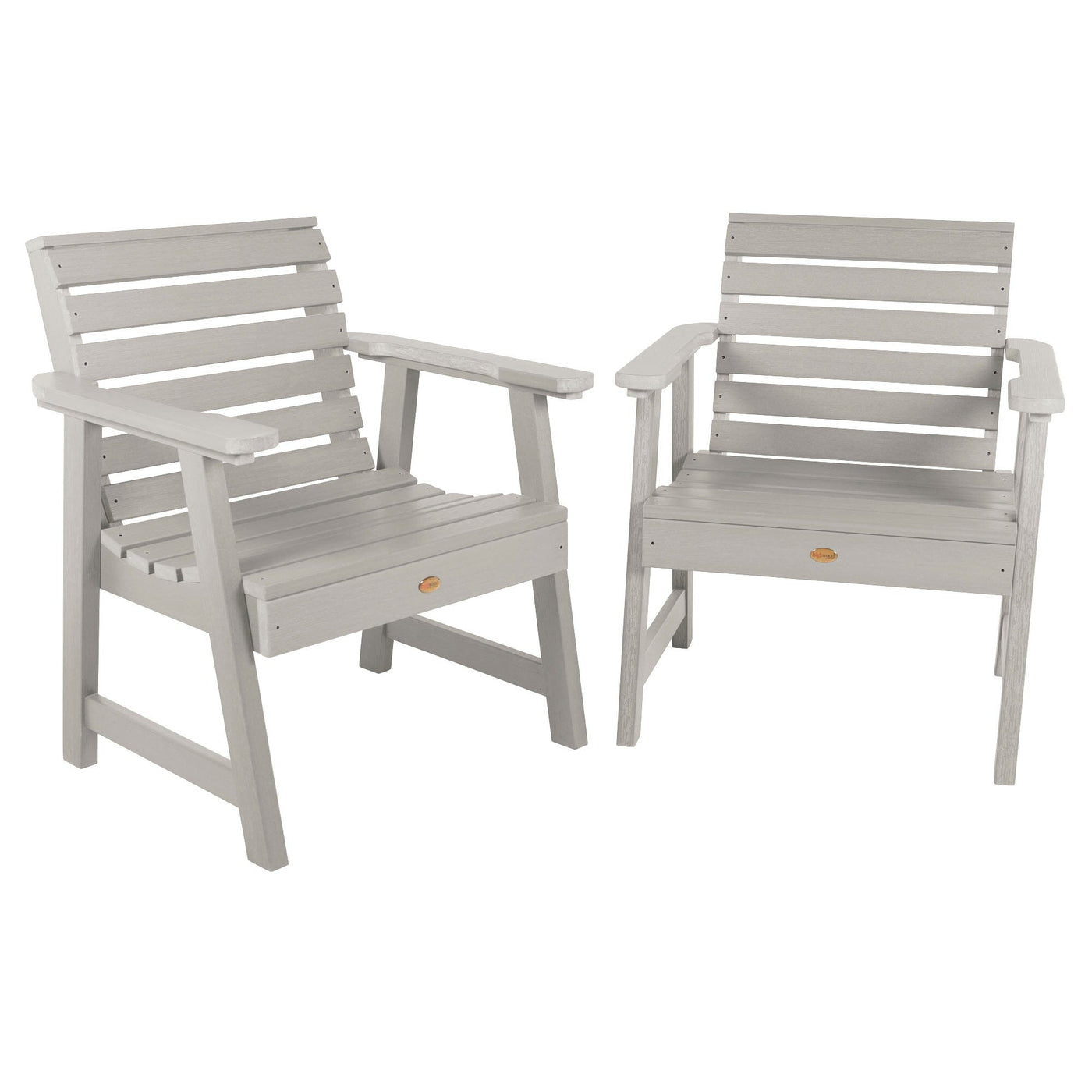 Set of 2 Weatherly Garden Chairs Kitted Sets Highwood USA Harbor Gray 