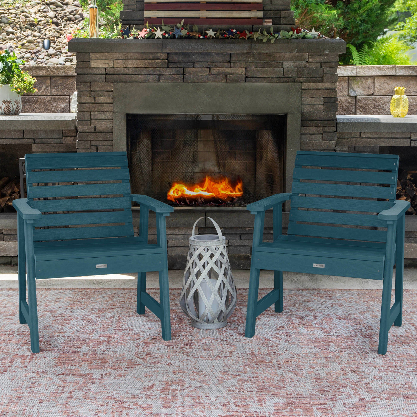 Set of 2 Weatherly Garden Chairs Kitted Sets Highwood USA 