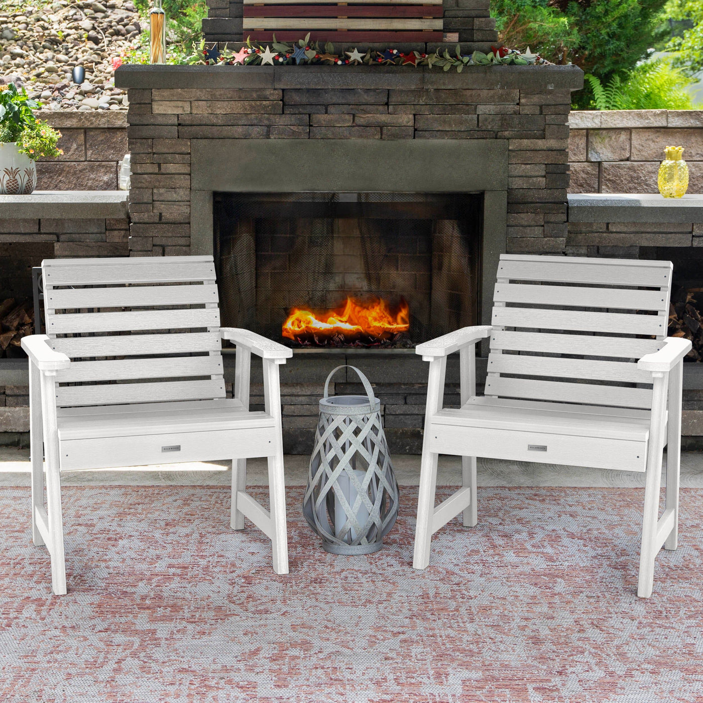 Set of 2 Weatherly Garden Chairs Kitted Sets Highwood USA 