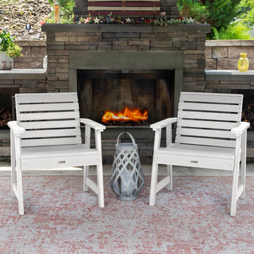 Set of 2 Weatherly Garden Chairs Kitted Sets Highwood USA 