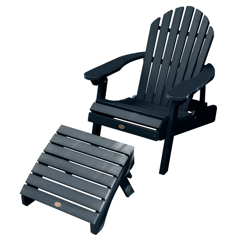 reclining adirondack chair with footrest