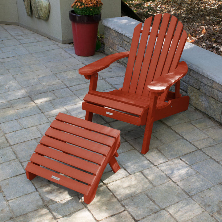 Hamilton Reclining Adirondack Chair with Folding Ottoman Adirondack Chairs Highwood USA 