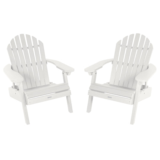 Set of 2 Hamilton Reclining Adirondack Chairs Adirondack Chairs Highwood USA White 