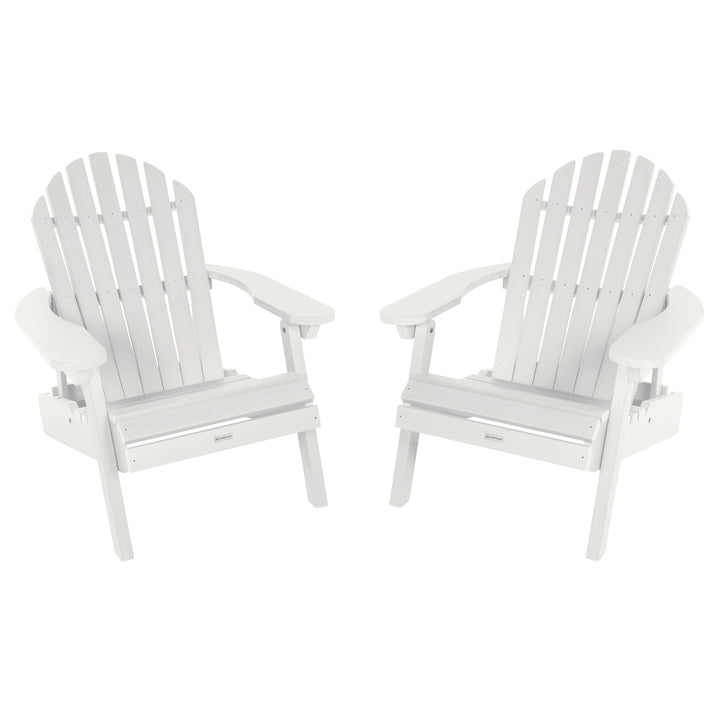 Set of 2 Hamilton Reclining Adirondack Chairs Adirondack Chairs Highwood USA White 