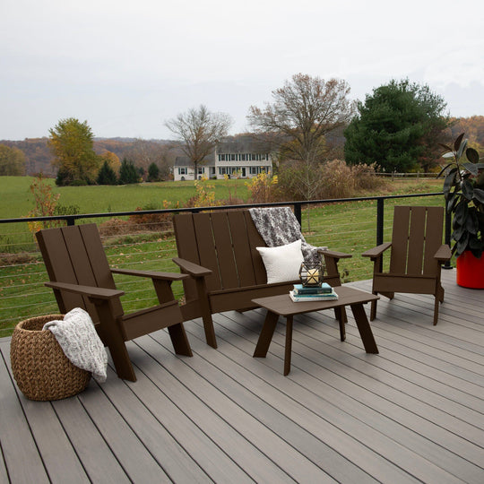 Italica Modern Adirondack Conversation Set Kitted Sets Highwood USA 