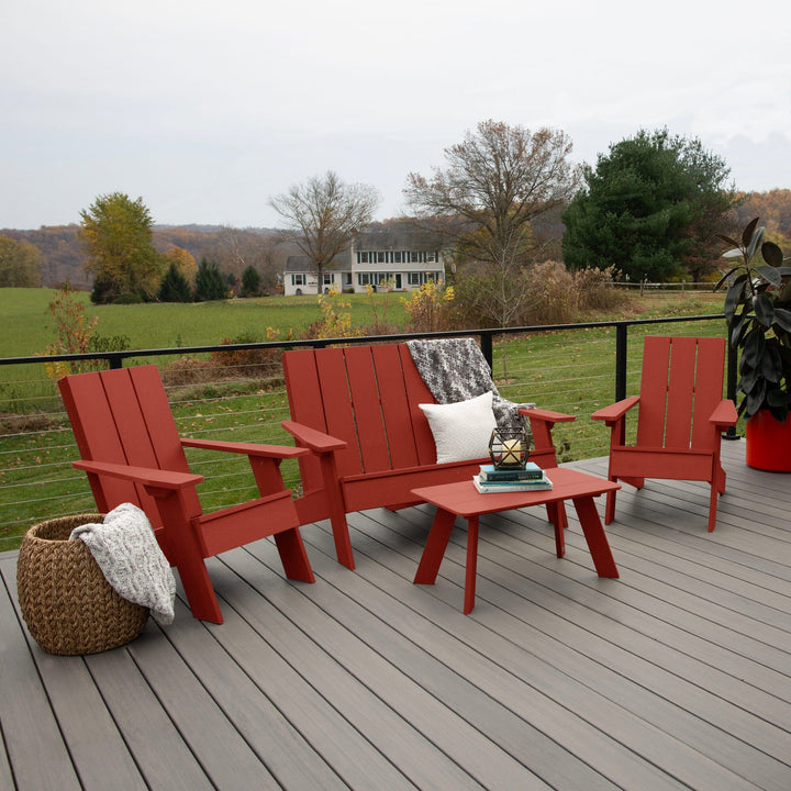 Italica Modern Adirondack Conversation Set Kitted Sets Highwood USA 