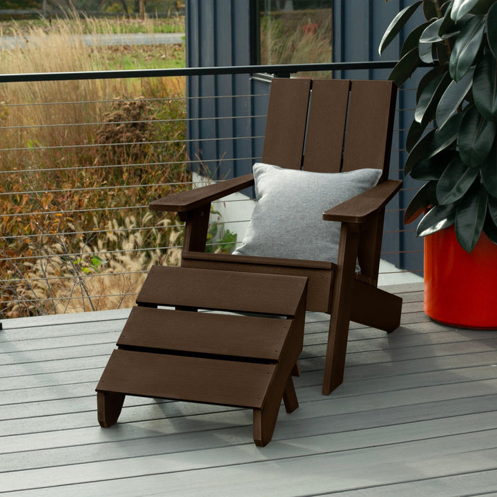 Italica Modern Adirondack Chair and Ottoman Adirondack Chairs Highwood USA 