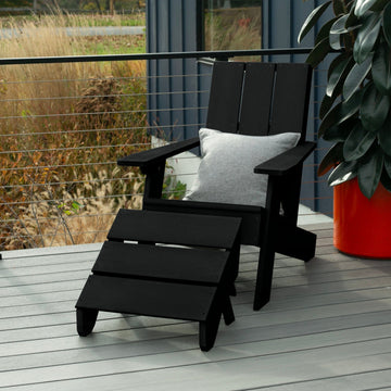 Italica Modern Adirondack Chair and Ottoman Adirondack Chairs Highwood USA 