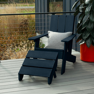 Italica Modern Adirondack Chair and Ottoman Adirondack Chairs Highwood USA 