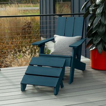 Italica Modern Adirondack Chair and Ottoman Adirondack Chairs Highwood USA 