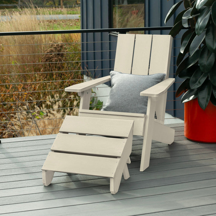 Italica Modern Adirondack Chair and Ottoman Adirondack Chairs Highwood USA 