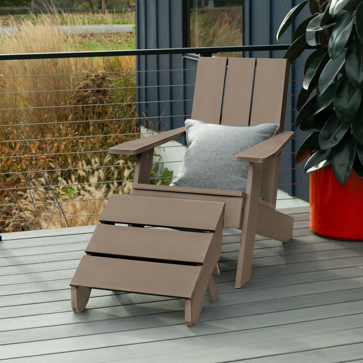 Italica Modern Adirondack Chair and Ottoman Adirondack Chairs Highwood USA 