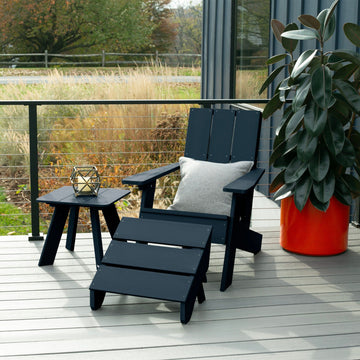 Italica Modern Adirondack Chair, Ottoman, and Side Table Adirondack Chairs Highwood USA 