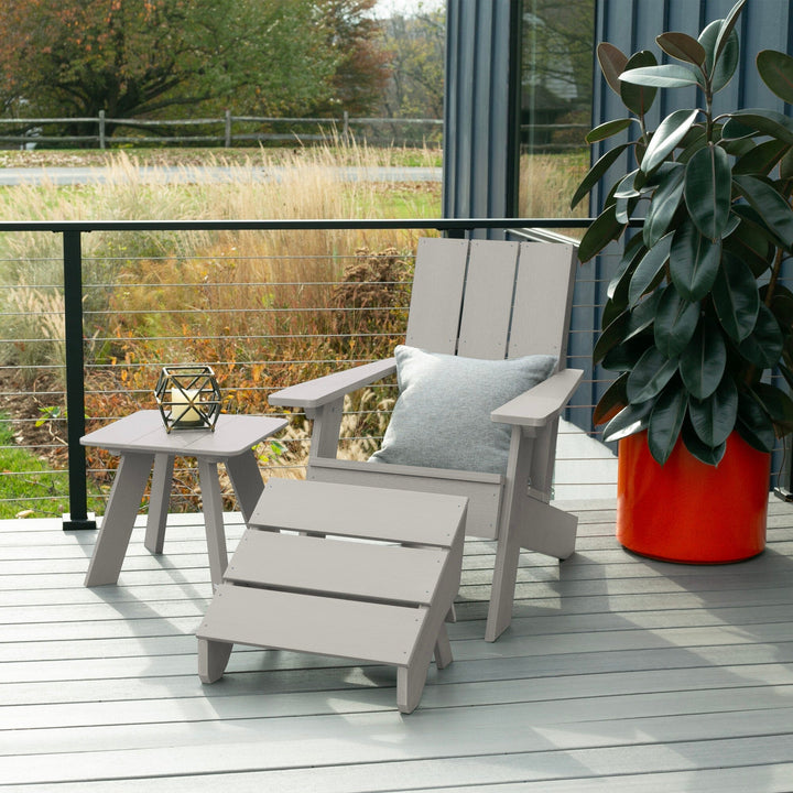 Italica Modern Adirondack Chair, Ottoman, and Side Table Adirondack Chairs Highwood USA 