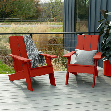 Set of Two Italica Modern Adirondack Chairs Adirondack Chairs Highwood USA 