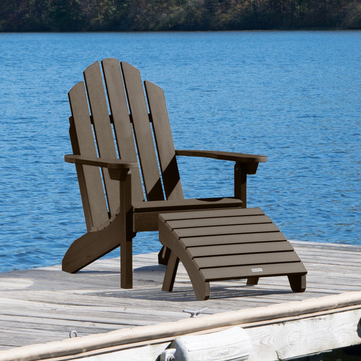 Classic Westport Adirondack Chair with Folding Adirondack Ottoman Adirondack Chairs Highwood USA 