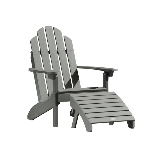 Classic Westport Adirondack Chair with Folding Adirondack Ottoman Adirondack Chairs Highwood USA Coastal Teak 